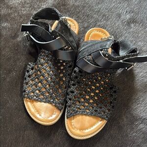 Black blowfish Malibu Woven Sandals
